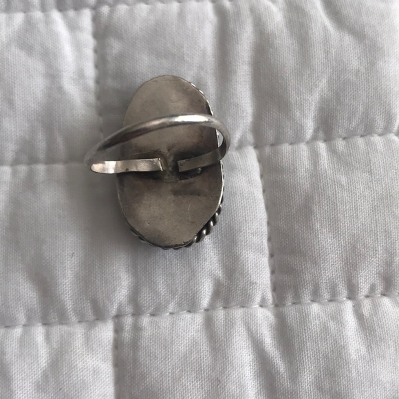 Vintage Turquoise Ring western small size 4 - Picture 6 of 10